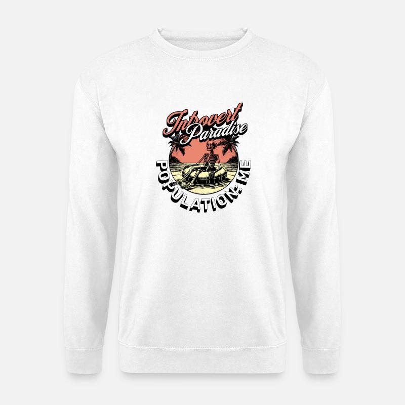 Introvert Paradise - Unisex Sweatshirt - white