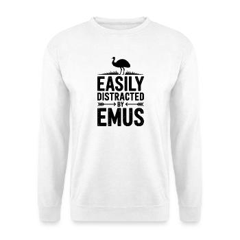 Emu Sayings Emu Funny Emu Gift - Unisex Sweatshirt - white - Front