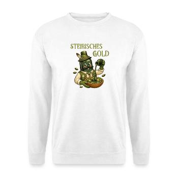 Steirisches Gold Kürbiskernöl - Unisex Pullover - Weiß - Vorne