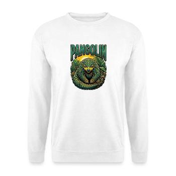 Pangolin Retro Vintage - Unisex Pullover - Weiß - Vorne