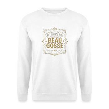 je suis beau gosse vitnage - Sweat-shirt Unisexe - blanc - Devant