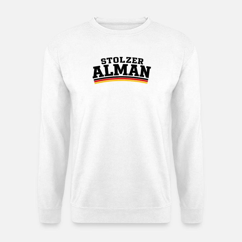 Stolzer Alman - Unisex Pullover - Weiß