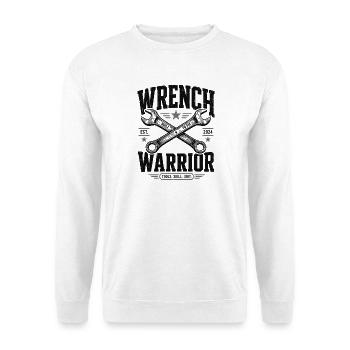 Wrench Warrior Mechanic Shirt - Unisex Sweatshirt - white - Front