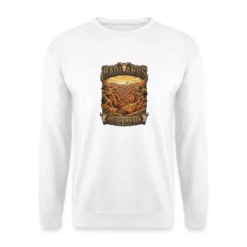 Badlands du canyon Dakota du Sud - Sweat-shirt Unisexe - blanc - Devant