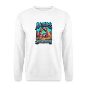 Arches Nationalpark Farbexplosion - Unisex Pullover - Weiß - Vorne