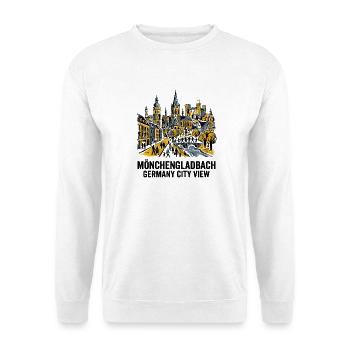 Mönchengladbach Germany Skyline And Local - Unisex Pullover - Weiß - Vorne