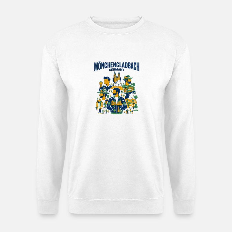 Mönchengladbach Germany Local People And City - Unisex Pullover - Weiß