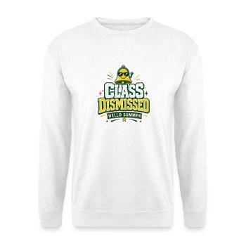 Cadeaux de fin d’année, cours terminé Bonjour Été - Sweat-shirt Unisexe - blanc - Devant