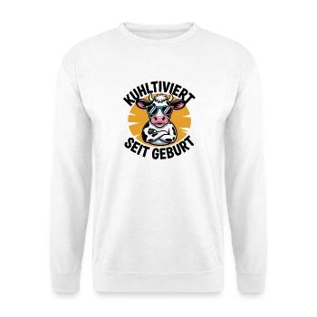  Kuhltiviert Seit Geburt Lustige Kuh Mit - Unisex Pullover - Weiß - Vorne