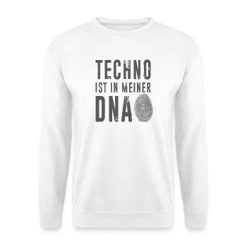 Techno in meiner DNA Festival Party - Unisex Pullover - Weiß - Vorne