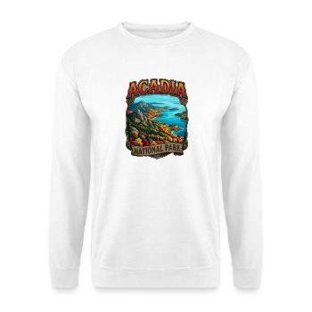 Acadia National Park Landschaftsbadge - Unisex Pullover - Weiß - Vorne