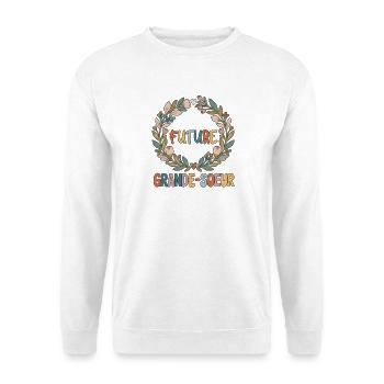 Annonce Grossesse Future Grande Sœur Illustration  - Sweat-shirt Unisexe - blanc - Devant