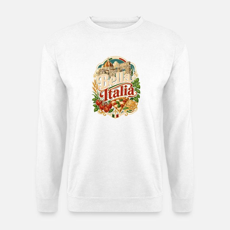 Bella Italia Pizza & Landmark - Unisex Pullover - Weiß