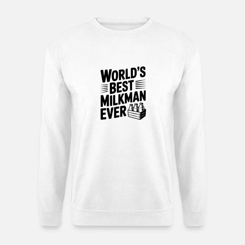 Bester Milchmann aller Zeiten - Unisex Pullover - Weiß