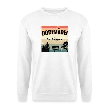 Heimat ist, wo mein Dorf ist - Unisex Pullover - Weiß - Vorne