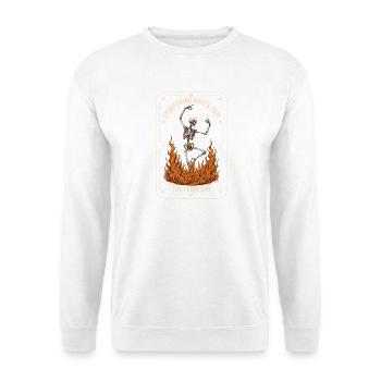 Everything Hurts Rhythmus Day Arthritis-Humor - Unisex Pullover - Weiß - Vorne - Alina (178cm) & Michal (187cm)