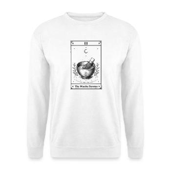 The Matcha Pendant | Tarot Card - Unisex Sweatshirt - white - Front