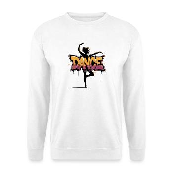 Silhouette de danse art de rue pour les amateurs de danse - Sweat-shirt Unisexe - blanc - Devant