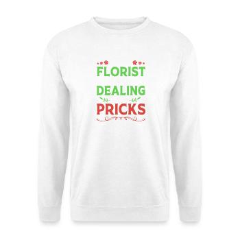 Floristik Florist Blumenhändler Blumenstrauß - Unisex Pullover - Weiß - Vorne