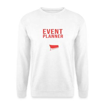 Event Planer Stimme - Unisex Pullover - Weiß - Vorne