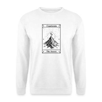 Capricorne | Signe du tarot - Sweat-shirt Unisexe - blanc - Devant