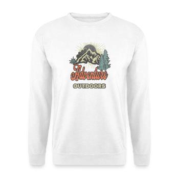 Bergabenteuer und Outdoor-Stil - Unisex Pullover - Weiß - Vorne