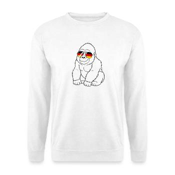 German flag Gorilla German Germany - Unisex Sweatshirt - white - Front