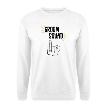 Freche Bräutigam-Truppe Matching - Unisex Pullover - Weiß - Vorne