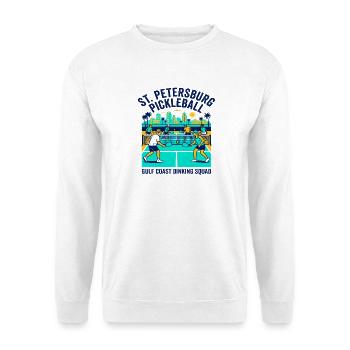 Naples Florida Skyline With Pickleball Theme - Unisex Sweatshirt - white - Front