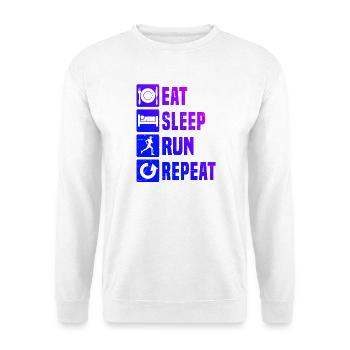 Gift idea for a running with running - Unisex Sweatshirt - white - Front