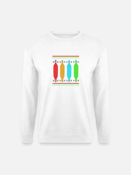 Longboard Longboarder Longboarding - Unisex Pullover - Weiß