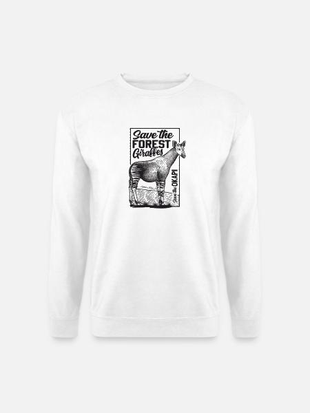 Rettet die Waldgiraffen - Unisex Pullover - Weiß