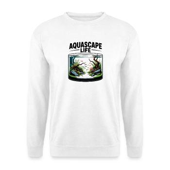 Aquascape Life Rêve d’Aquascaping - Sweat-shirt Unisexe - blanc - Devant