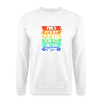 Breakdance - Unisex Pullover - Weiß - Vorne