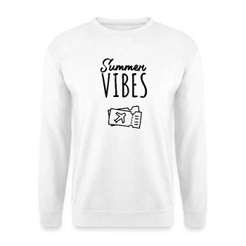 Ambiance estivale : Envie de voyager - Sweat-shirt Unisexe - blanc - Devant