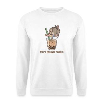 Bubble Tea Boba Drôle de Lapin mignon - Sweat-shirt Unisexe - blanc - Devant