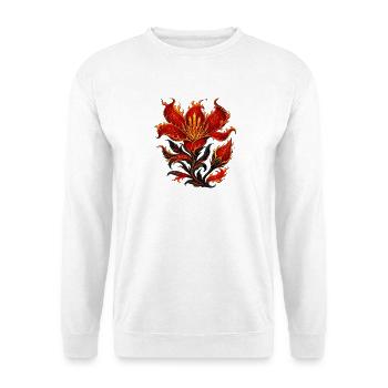 Flame Blossom Phoenix Plant - Unisex Sweatshirt - white - Front