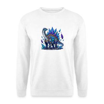 Eisblauer Kristalldrache - Unisex Sweatshirt - white - Front