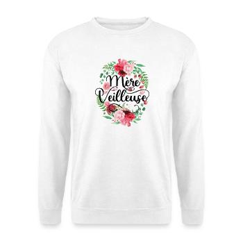 Mère Veilleuse Merveilleuse Fête Des Mères - Sweat-shirt Unisexe - blanc - Devant