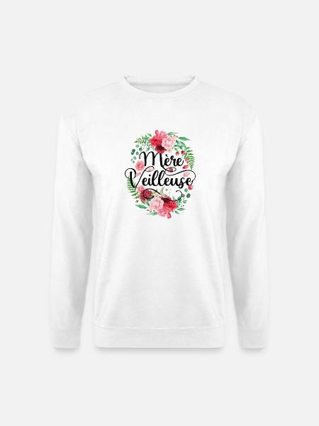 Mère Veilleuse Merveilleuse Fête Des Mères - Sweat-shirt Unisexe - blanc