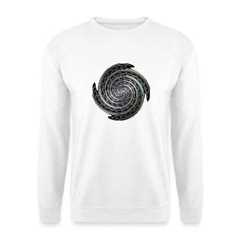 Colour Swirl Vortex Spiral - Unisex Sweatshirt - white - Front