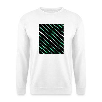 Motif de rayures en zigzag néon - Sweat-shirt Unisexe - blanc - Devant