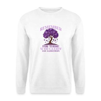 Pour tous ceux qui ne peuvent pas mettre fin à Alzheimer. - Sweat-shirt Unisexe - blanc - Devant