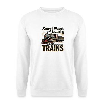 Train Dic Conception de locomotive - Sweat-shirt Unisexe - blanc - Devant