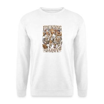 Founding Father Alexander Hamilton, July 4 - Unisex Sweatshirt - white - Front