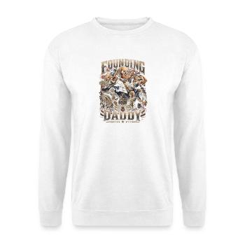 Founding Father George Washington, July 4 - Unisex Sweatshirt - white - Front