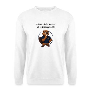 Benno Biber Banker - Dispokredite - Unisex Pullover - Weiß - Vorne
