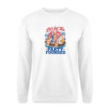 Let's found this party! George Washington - Unisex Sweatshirt - white - Front