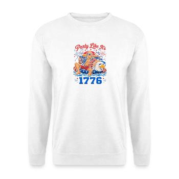 Celebrate like in 1776! Ben Franklin, July 4 - Unisex Sweatshirt - white - Front