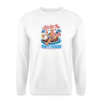 Let's found this party! Thomas Jefferson - Unisex Sweatshirt - white - Front